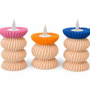 ColorPop Glow waxinelichthouder twee kleuren